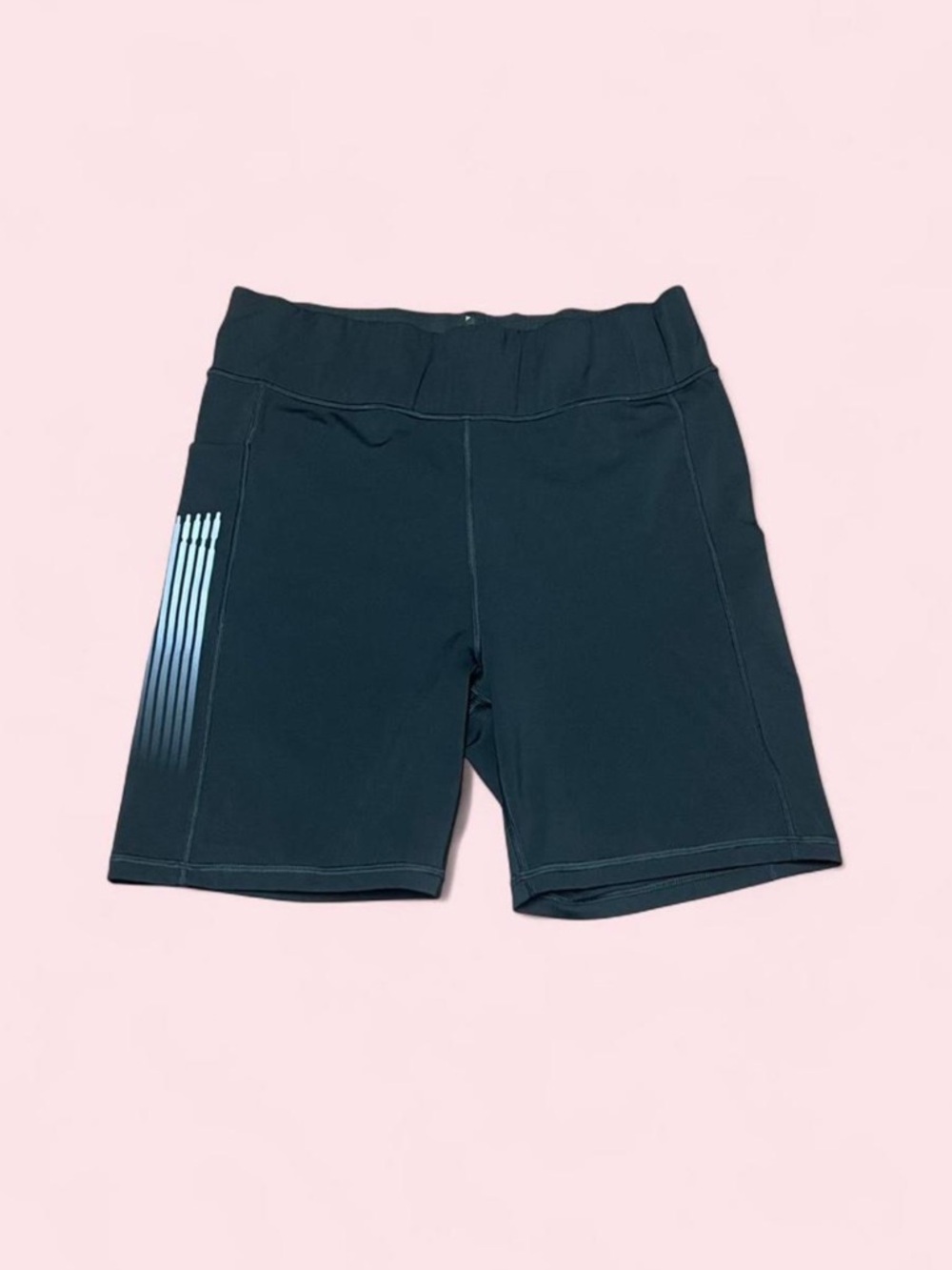 Savage X Fenty Black High Waist Bike Shorts 2X 18–20 Band-It Pocket Athleisure